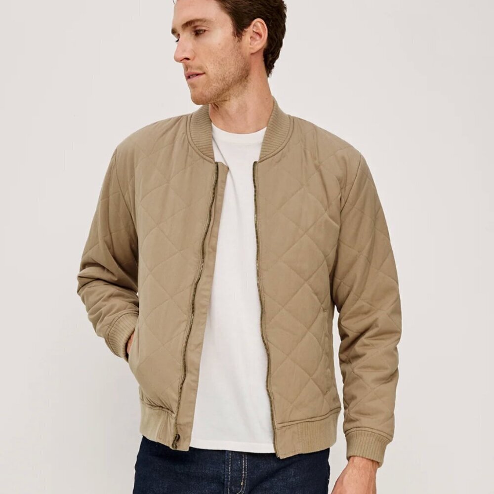 Rails NWT Peninsula Jacket Quilted Zip Up Vintage Khaki
